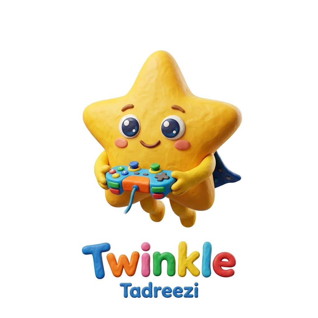 Twinkle, the friendly Twoots star, holding a game controller